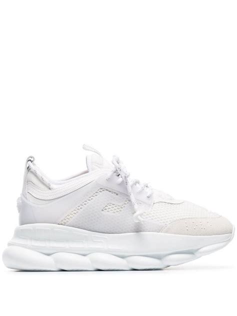 versace white sneaker|farfetch versace sneakers.